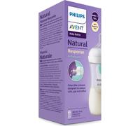 Philips AVENT Natural Response SCY673/01 Biberón Airfree 260ml, tetina T3, 1m+