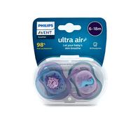 Philips Avent Ultra Air Chupete 6-18M Pez 85/61 Girl 2 uds