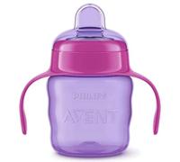 Philips Avent Easy Sip Spout Cup with Handle, 200 ml, Pink/Purple - SCF551/13