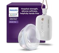 Philips Avent extractor de leche eléctrico individual manos libres, motor con gran capacidad de succión, imita el ritmo de ingesta del bebé, bombea hasta 85 veces por minuto, SCF531/11