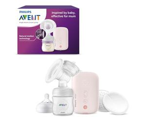 Philips Avent extractor de leche eléctrico sencillo, potencia hospitalaria, salida rápida de la leche con una comodidad natural, modelo SCF395/11, El embalaje puede variar