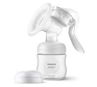 Philips Avent Extractor de leche manual, fácil extracción con tecnología de movimiento natural, transparente, SCF430/03