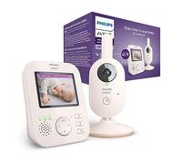Philips Avent Monitor avanzado de Video para bebé, Monitor Privado y Seguro con cámara y Audio en Color Crema Coral, Pantalla de 2.8 Pulgadas (7.1 cm), Zoom x2, visión Nocturna, Audio de 2 vías