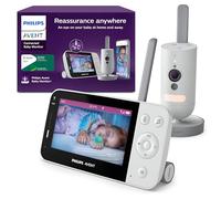 Philips Avent - Monitor de bebé Conectado con WiFi, cámara HD, visión Nocturna infrarroja, detección de llanto, Audio bidireccional, 12 Horas de Tiempo de Pantalla en Modo ecológico, Modelo SCD951/26