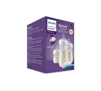 Philips AVENT Natural Response SCD837/12 Pack 3 biberones y cepillo