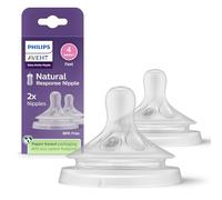 Philips Avent Natural Response Flujo de pezón 4, 3M+, paquete de 2, SCY964/02