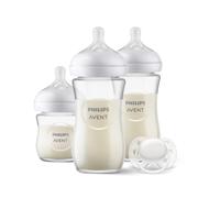 Philips AVENT Natural Response SCD878/11 Pack 5 biberones cristal, 2 chupetes, cepillo