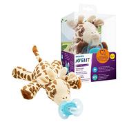 Philips Avent Peluche con chupete - Peluche de jirafa con chupete ultra soft, sin BPA, 0-6 meses