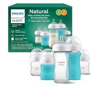 Philips AVENT SCD858/01 - Biberón de cristal con tetina de reacción natural, set de regalo para bebé
