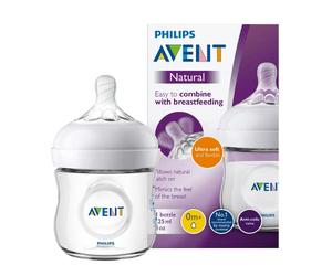 Philips Avent SCF030/17 - Biberón natural de 125 ml, transparente