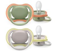 Philips Avent SCF085/20 Chupetes Ultra Air 6-18m Verde y Gris 2 uds