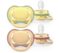 Philips Avent SCF087/07 Chupete Ultra Air Colours of Nature 0-6m 2 uds