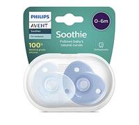 Philips Avent SCF099/21 Paquete de 2 Chupetes, 0-6 meses - Azul/Azul claro