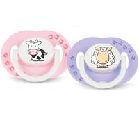 Philips Avent SCF172/21 - Chupetes de silicona, diseños variados (2 unidades, 3-6 meses)