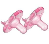 Philips AVENT SCF192/07 - Chupete (Chupete clásico para bebés, Ortodóntico, Silicona, Rosa, 3 mes(es), 2 pieza(s))