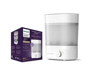Philips Avent SCF293/01 - Esterilizador y secador de biberones premium, elimina el 99,9% de las bacterias, sin químicos, capacidad para 6 biberones, tetinas, accesorios, modelo SCF293/01