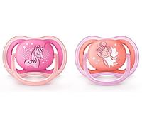 Philips AVENT SCF344/23 - Chupete (Ultra soft pacifier, Ortodóntico, Silicona, Multicolor, 6 mes(es), 18 mes(es)), 1 unidad, Colores variados