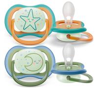 Philips Avent SCF376/23 Chupetes Ultra Air Nocturno Neutro +18m 2 uds