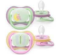 Philips Avent SCF376/29 Chupete Ultra Air Nocturno 6-18m 2 uds