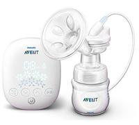 PHILIPS Avent SCF395/31 - Extractor de leche eléctrico individual de calidad clínica con ritmo de beber, botella de 125 ml y almohadillas de lactancia, color blanco, 5 piezas