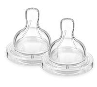 Philips Avent SCF632/27 - Tetinas clásicas de 2 agujeros, flujo lento de alimentos, 2 unidades