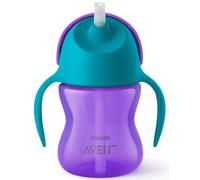Philips Avent SCF796/02 Vaso Pajita y Asas Morado +6m 210 ml