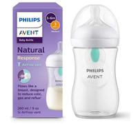 Philips AVENT Natural Response SCY673/01 Biberón Airfree 260ml, tetina T3, 1m+