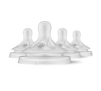 Philips Avent SCY964/04 - Pezones de respuesta natural, flujo rápido (Flow 4), paquete de 4