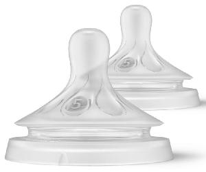 Philips Avent SCY965/02 Tetinas Natural Response T5 Flujo Ultrarápido +6m 2 uds