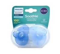 Philips Avent Soothie Chupete 0-6m Azul 2 unidades