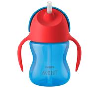Philips Avent Taza con St RAW 9+ Meses, Azul - 200 ml
