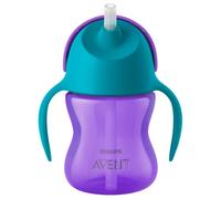Philips Avent Taza con St RAW 9+ meses, Morado - 200 ml