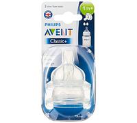 Philips AVENT - Tetina clásica de flujo lento, 2 piezas