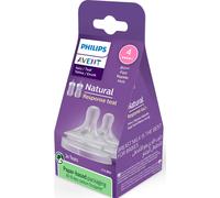Philips AVENT Natural Response SCY964/02 2 Tetinas T4, flujo rápido