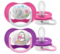 Philips Avent Ultra Air Chupete,6-18 Meses, Niña - 2 Piezas