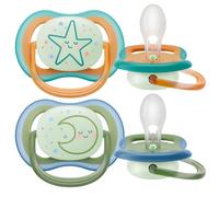 Philips Avent Ultra Air Chupete Nocturno,18 + Meses - 2 Piezas