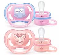 Philips Avent Ultra Air SCF085/02 Chupete, Escudo Ligero, Diseñado para Proporcionar el Flujo de Aire con Orificios que Mantienen la Piel de tu Bebe Seca