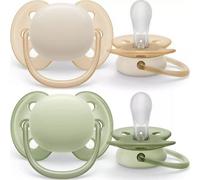 Philips Avent Ultra Soft Chupeta 0-6M Bege/Verde 2 Unidades