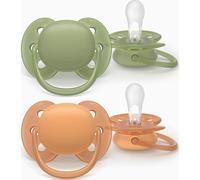 Philips Avent Ultra Soft Chupete Eco 18M+ Verd Naranja 2uds