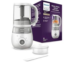 Philips Avent vaporera/batidora 4 en 1, robot de cocina para bebés, cocine al vapor, bata, descongele y vuelva a calentar, apto para el lavavajillas, modelo SCF883/01