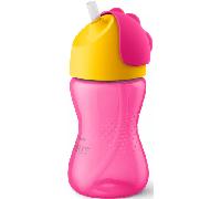 Philips Avent Vaso Pajita +12m 300 ml Rosa