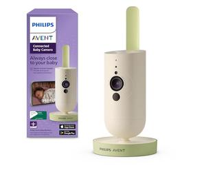 Philips Avent Vigilabebés Conectado con App, cifrado Privado y Seguro, Audio, Zoom 2X, visión Nocturna, activación automática por Voz, intercomunicación Real, Nanas y Ruido Blanco (Modelo SCD643/26)