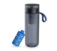 Philips - AWP2712 - Botella Filtro de Agua Go Zero Active, Modelo Fitness, Elimina el cloro y mejora el sabor, Libre de BPA, 600 ml, Azul Oscuro