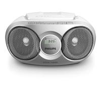 Philips AZ215S/12 Boombox Portátil Reproductor CD y Radio FM con Memoria 3W RMS Plata