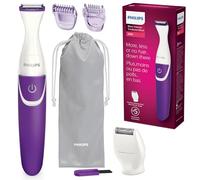 Philips Bikini Genie BRT383/50 - Recortadora inalámbrica para depilación de línea de bikini, con cabezal de afeitado y peine, BRT383/50
