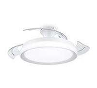 PHILIPS Bliss | Ventilador de techo retráctil Blanco 35+28W Led