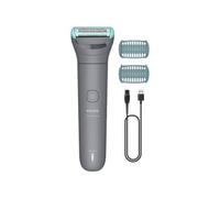 Philips Afeitadora Corporal series 3000 - Depiladora Masculina con sistema de protección, Recorta y depila zonas íntimas, Afeitado suave y apurado, 100% impermeable, 80 min. de autonomía, BG3480/15.