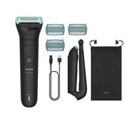 Philips Afeitadora Corporal Series 5000 - Depiladora Masculina con sistema de protección, Recorta y depila las zonas íntimas y la espalda, 100% impermeable, 100 min de autonomía, BG5480/15.