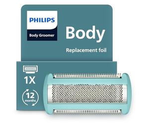 Philips Bodygroom Cabezal de lámina de repuesto - con sistema de afeitado Triple Protección, apurado y suave con la piel, 100% resistente al agua, modelo BG2010/43