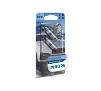 Philips Bombilla 12V 6W BAX9s Base de Metal Whitevision 2Stk